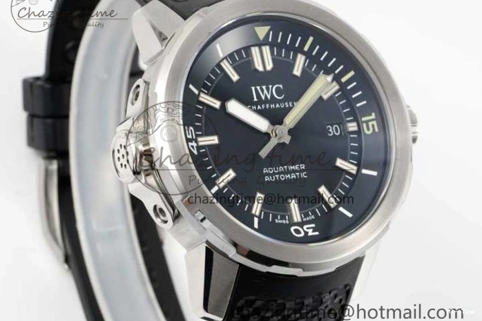 MIROTIME 0311 TechFriendly Aquatimer SS IW3290 RSF 1:1 Best Edition Black Dial on Black Rubber Strap A 7076